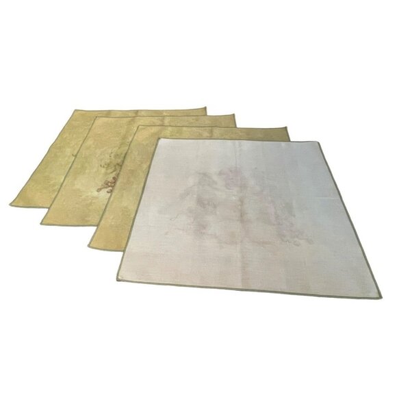 Set of 4 Vintage Cheri Blum Fruit Cloth Dinner Linens Napkins 18.5" Square - Picture 13 of 13